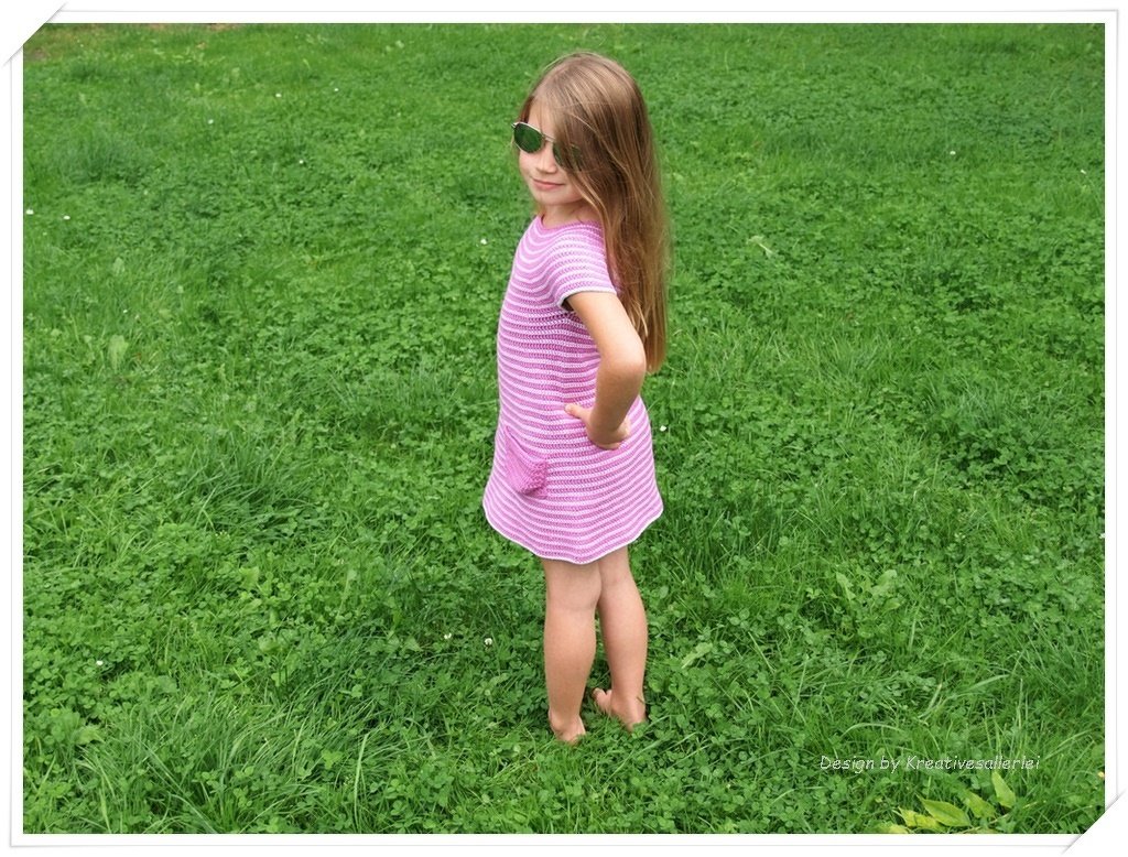 Kleid mit Streifen 86 - 140 - Bild 4