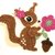 Squirrel Crochet Applique Pattern