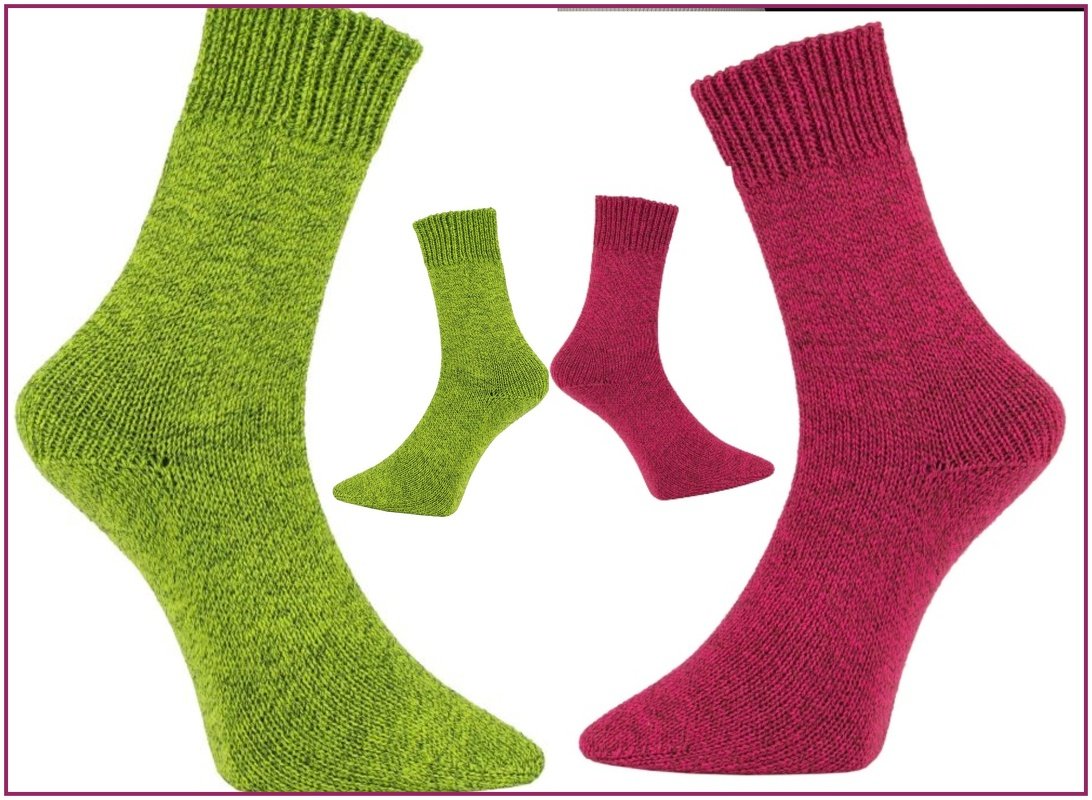 Socken gestrickt in Größe: 38/39 (40/41) 42/43 - Bild 2