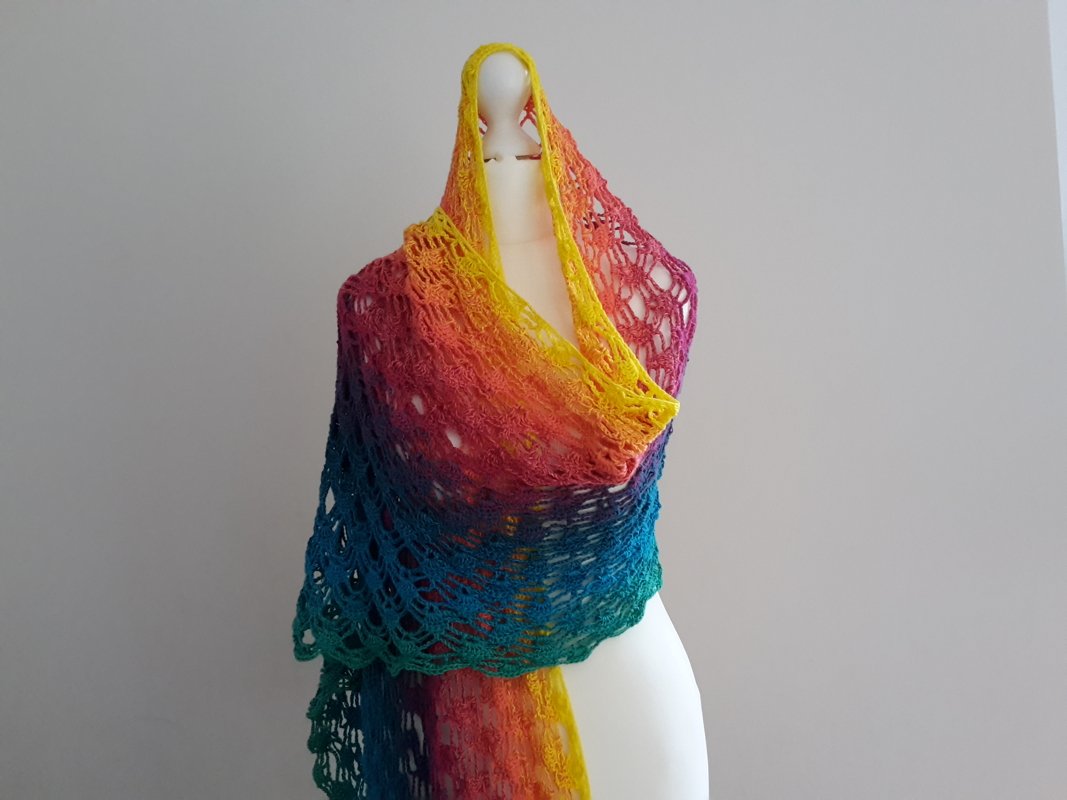 Häkelanleitung Schal / Tuch Tropical - Bild 6