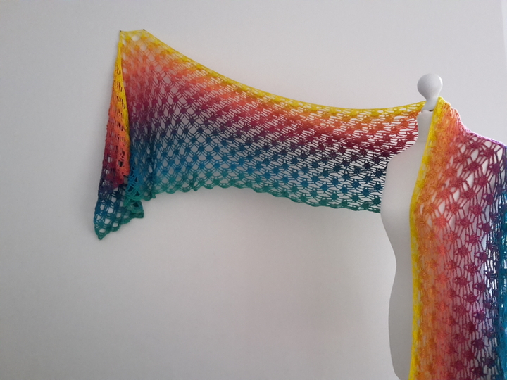 Häkelanleitung Schal / Tuch Tropical