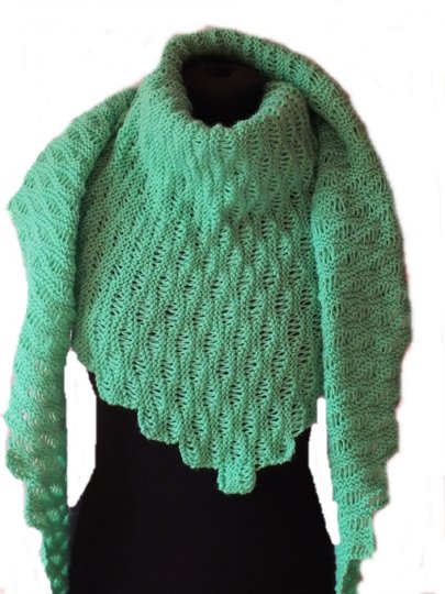 Sparset / 2 Strickanleitungen Dreieckstuch Malatinas Jafinela