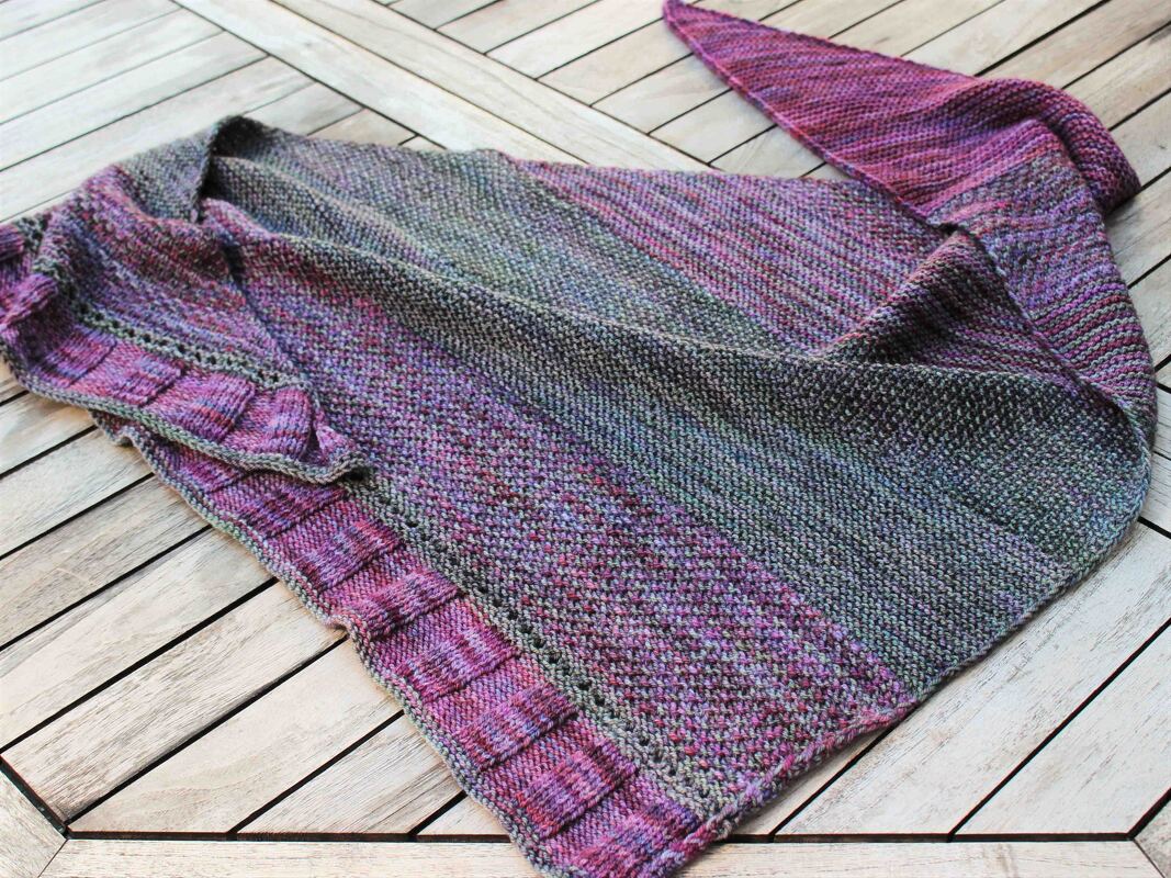 Dreieckstuch „Solveig“, Strickanleitung, für Anfänger geeignet