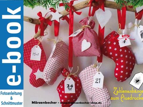 Adventskalender mit Zahlenanhängern