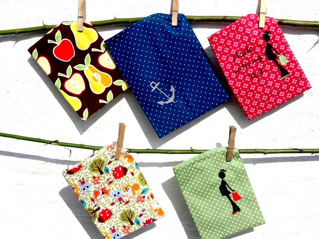 NUR 2 Nähte !! schnelle Hefthülle Mutterpasshülle U Hefthülle nähen 