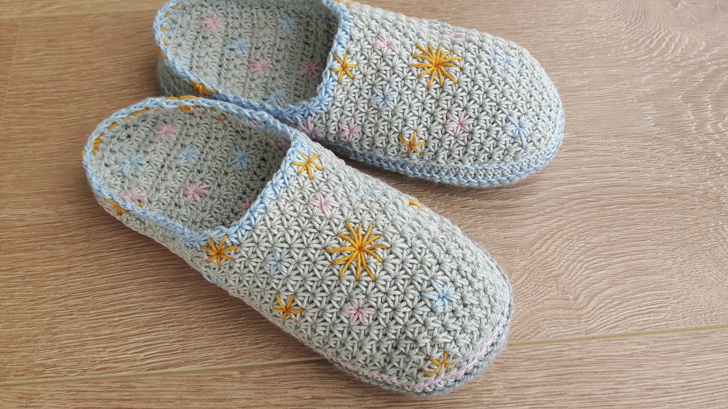 Sohle in Runden für Hausschuhe - alle Größen - Häkelanleitung - Bild 10