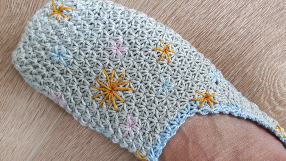 Hausschuhe Slippers "Eissterne" - alle Größen - Häkelanleitung