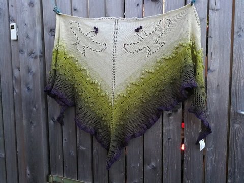 Strickanleitung Dreieckstuch "Olivapace"