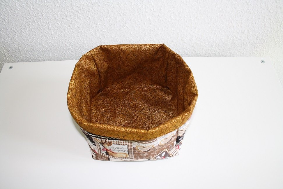 Nähanleitung Stoffkorb aus Quadraten (18x18x18 cm )