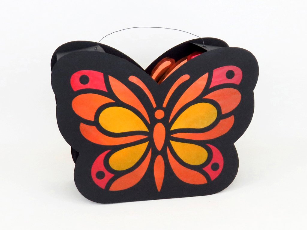 St. Martins-Laterne – Schmetterling – Bastelanleitung und Vorlagen