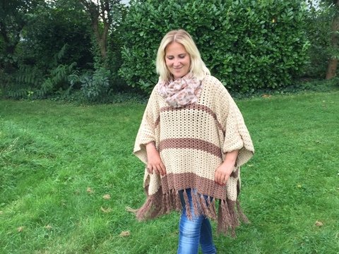 Häkelanleitung Poncho "Herbstzauber"