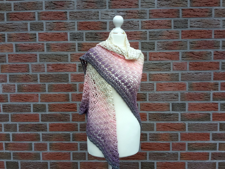 Häkelanleitung Dreieckstuch Fleur