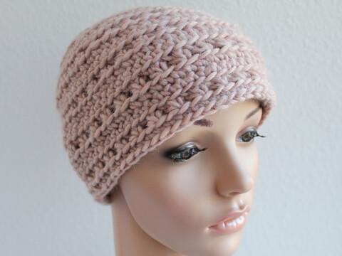 "Verena" gehäkelte Mütze. PDF-Anleitung