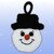 Häkelanleitung Adventskalender Beutel Schneemann