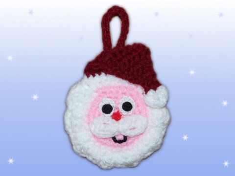 Häkelanleitung Adventskalender Beutel Weihnachtsmann