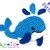 Whale Crochet Applique Pattern
