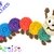 Caterpillar Crochet Applique Pattern