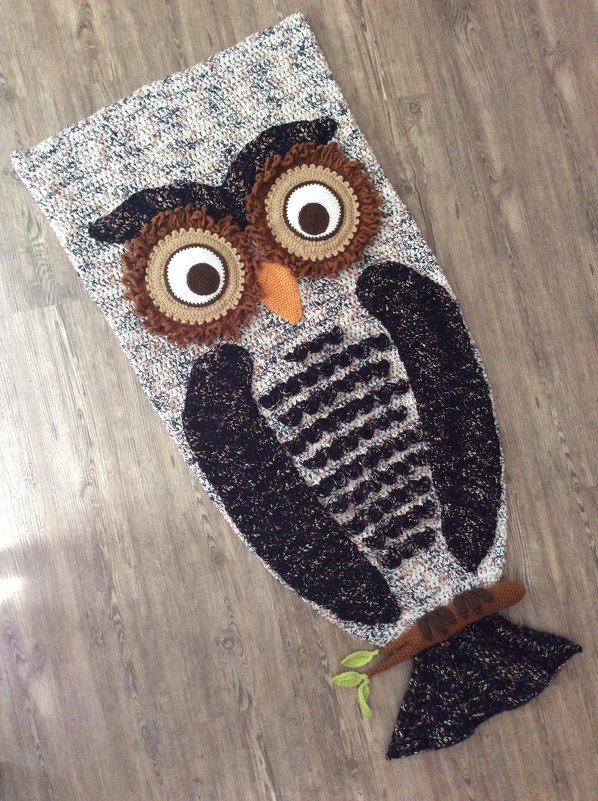 Häkelanleitung Decke "Eule" - Bild 3