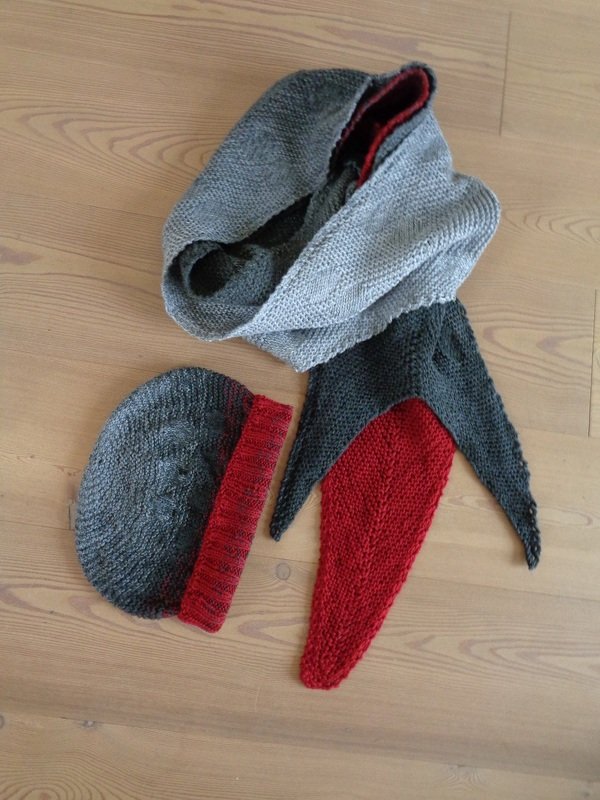 Strickanleitung für den Mann "Krampusschal und Mütze"