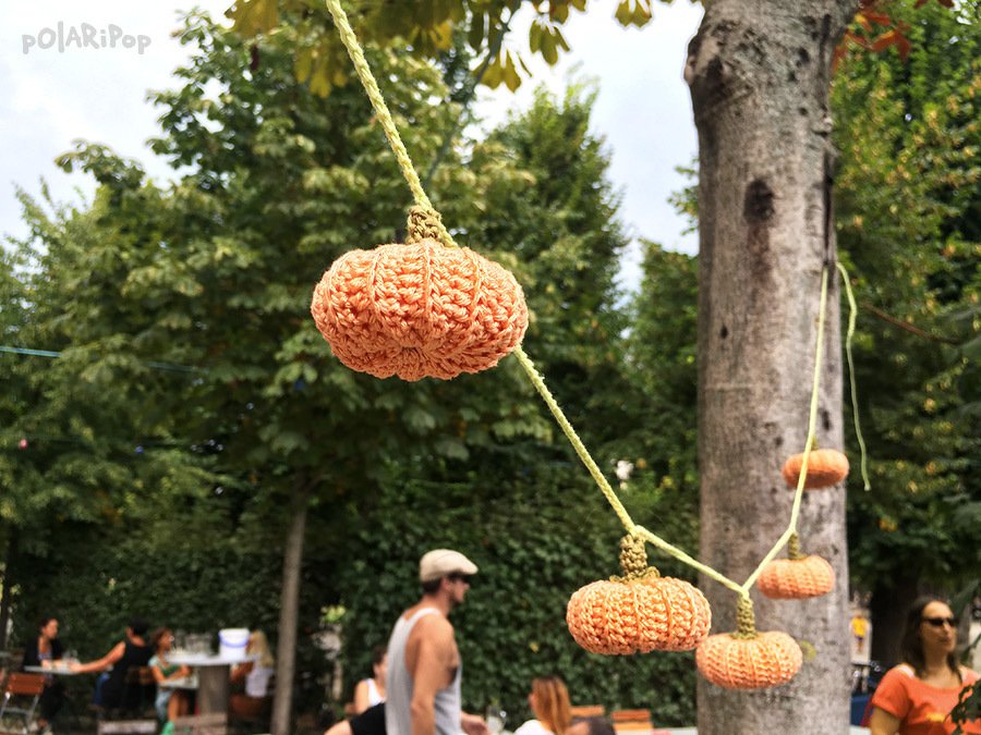 Polaripop Kürbis-Girlande für Halloween & Thanksgiving - Bild 2