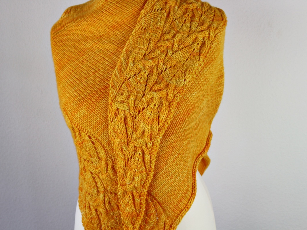 Knitting pattern shawl "Sunflowers"