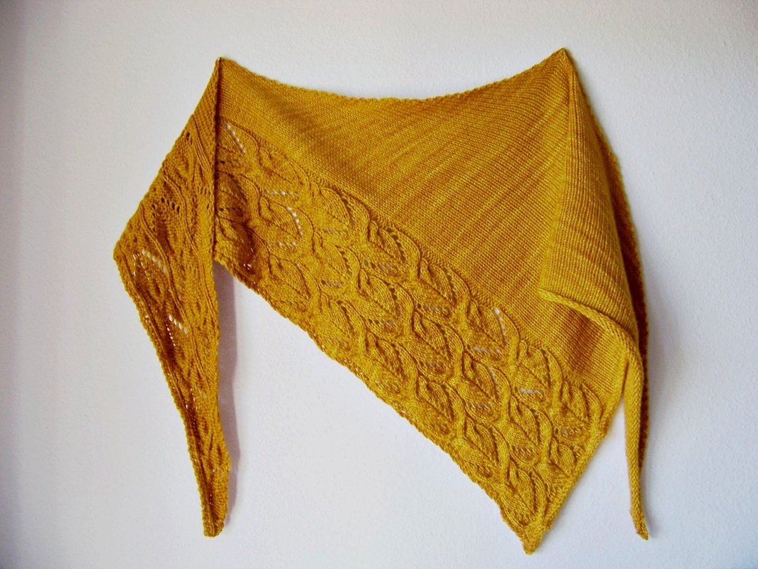 Knitting pattern shawl "Sunflowers"