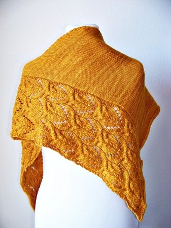 Knitting pattern shawl "Sunflowers"
