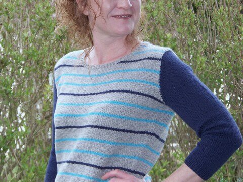 Strickanleitung Pullover "Stripes"