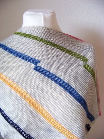 Strickanleitung Tuch "Color Bobmb"