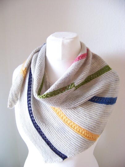 Strickanleitung Tuch "Color Bobmb"