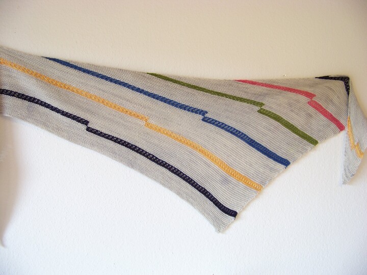 Strickanleitung Tuch "Color Bobmb"