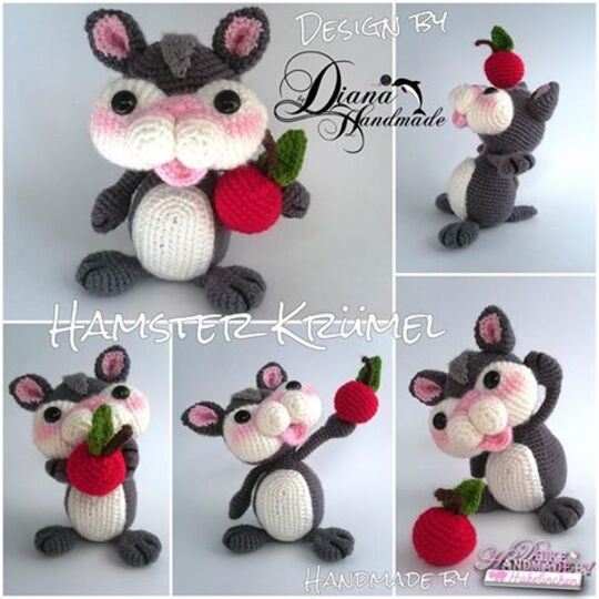 Hamster Krümel  Häkelanleitung