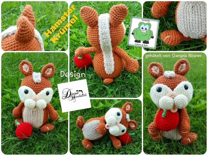 Hamster Krümel  Häkelanleitung