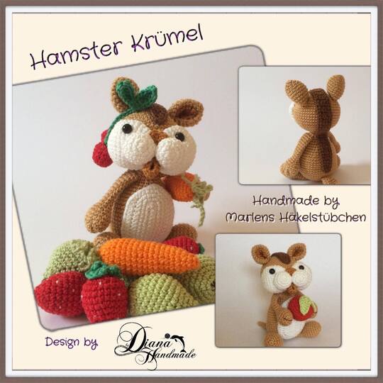 Hamster Krümel  Häkelanleitung