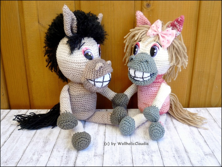 Häkelanleitung Pferd  "crazy Horse"