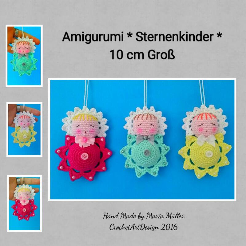 Anleitung Amigurumi " Sternenkinder " 10 cm Groß