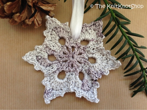 Häkelanleitung Anhänger Stern 2