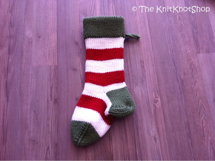 Strickanleitung Weihnachtssocke Nikolausstiefel - Riesensocke