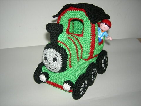Häkelanleitung Lokomotive Emmy