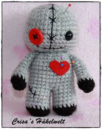 Voodoo-Puppe Halskette Aus Jute – Gruselig-dekorativ, Ca. 7 Cm, Braun