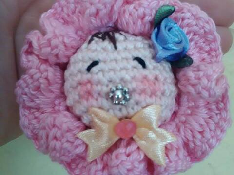 Baby mit Schlafhaube - Häkelanleitung