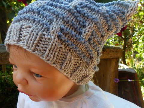 Strickanleitung Mütze ** mit Größenangabe in cm von 0 - 12 Monate