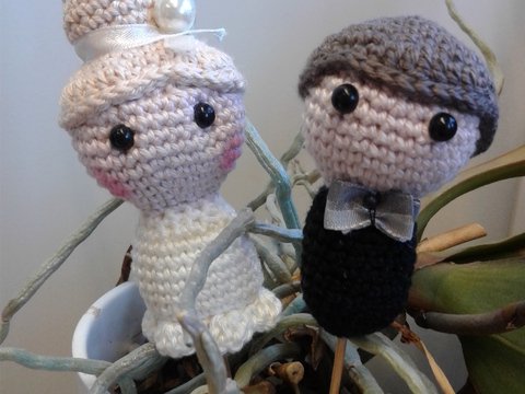 Blumenstecker Hochzeitspaar