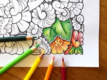  2 handgezeichnete Ausmalmotive zum Ausdrucken (DIN A4) Bildidee 
