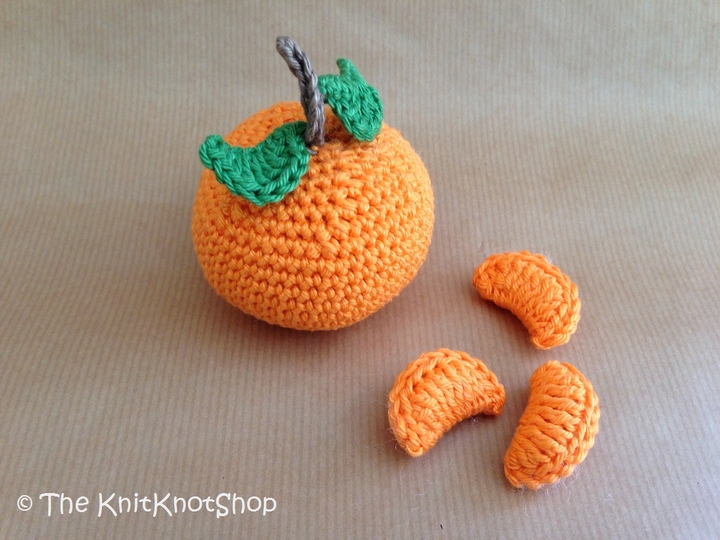 Häkelanleitung Obst Clementine - Mandarine