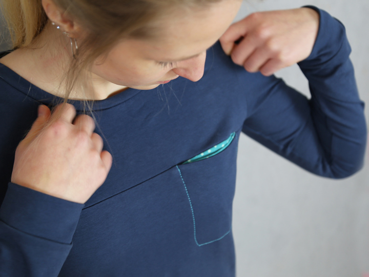 FrauBente - Sweatshirt mit Brusttasche XS-XXL