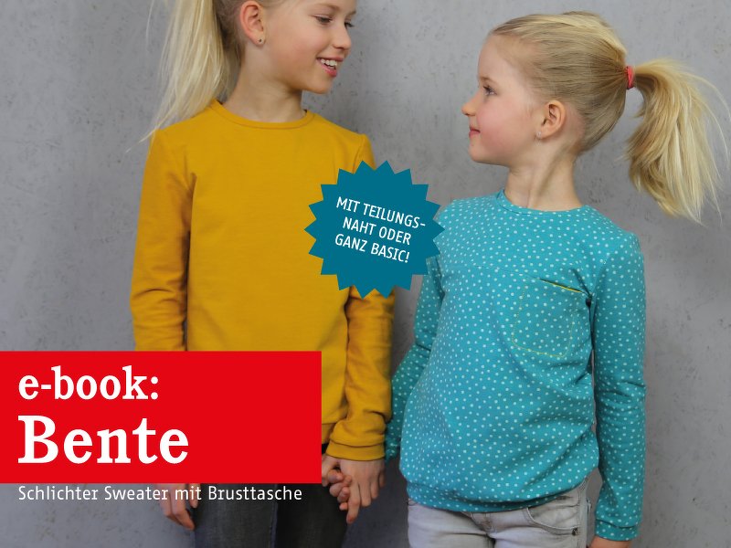 Bente - Schlichter Sweater für Kinder 86/92 - 146/152