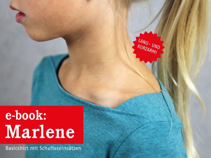 Marlene - Kindershirt mit Schulterecken 98/104-146/152