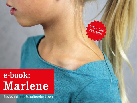 Marlene - Kindershirt mit Schulterecken 98/104-146/152