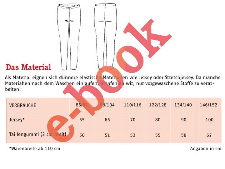 Rieke - Leggings für Kinder und Teens 86/92-146/152